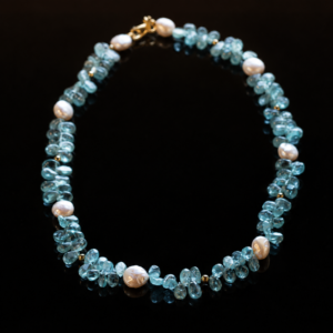 Apatite & Pearl Necklace