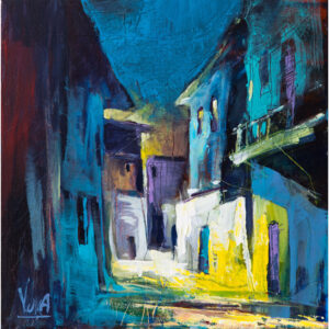 "At night"